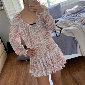 Skylar + madison pink and white dress